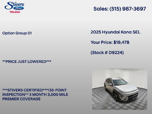 Used 2025 Hyundai Kona SEL FWD image 8