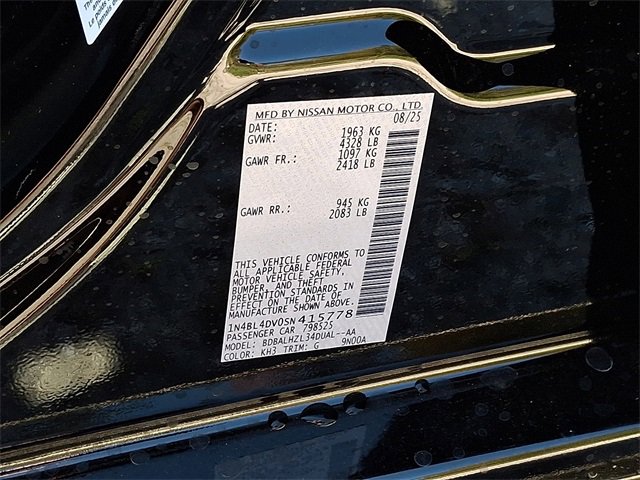 New 2025 Nissan Altima 2.5 SV w/ SV Special Edition Package image 10