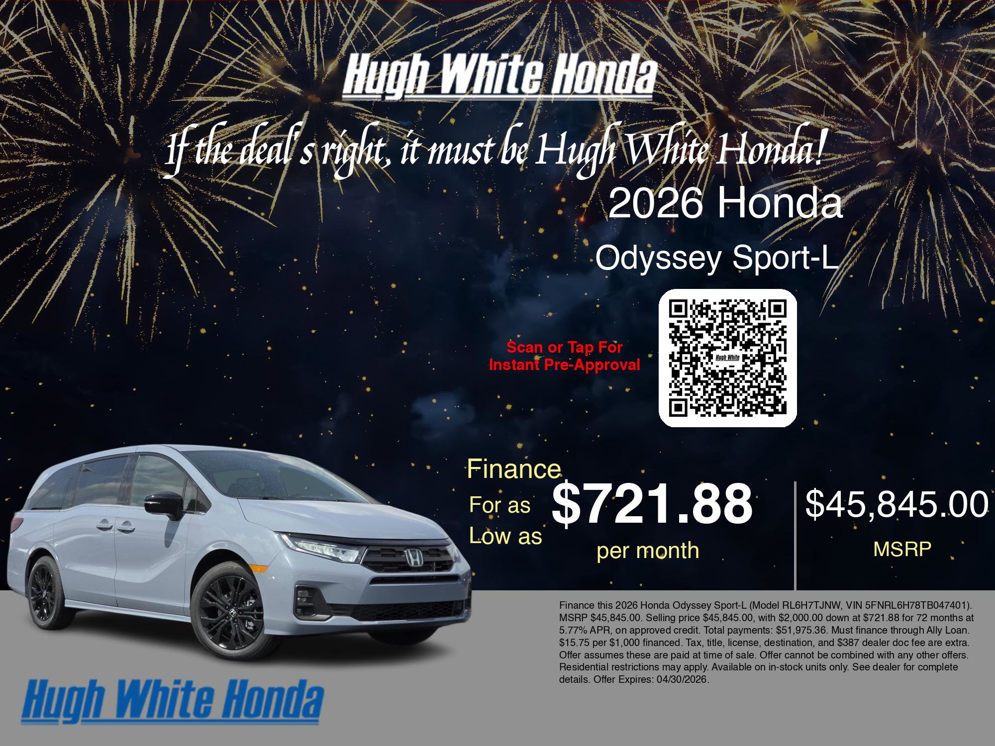 New 2026 Honda Odyssey Sport-L image 7