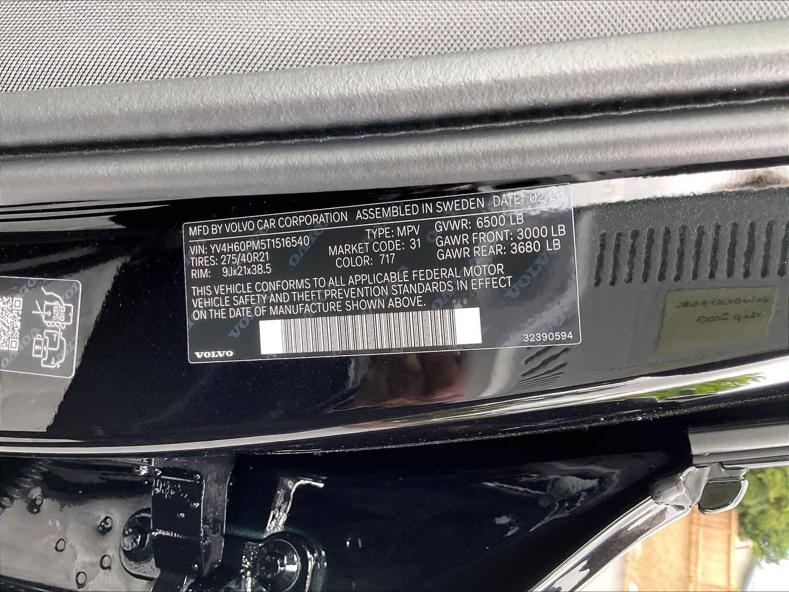 New 2026 Volvo XC90 T8 Ultra w/ Protection Package AWD/4WD image 36