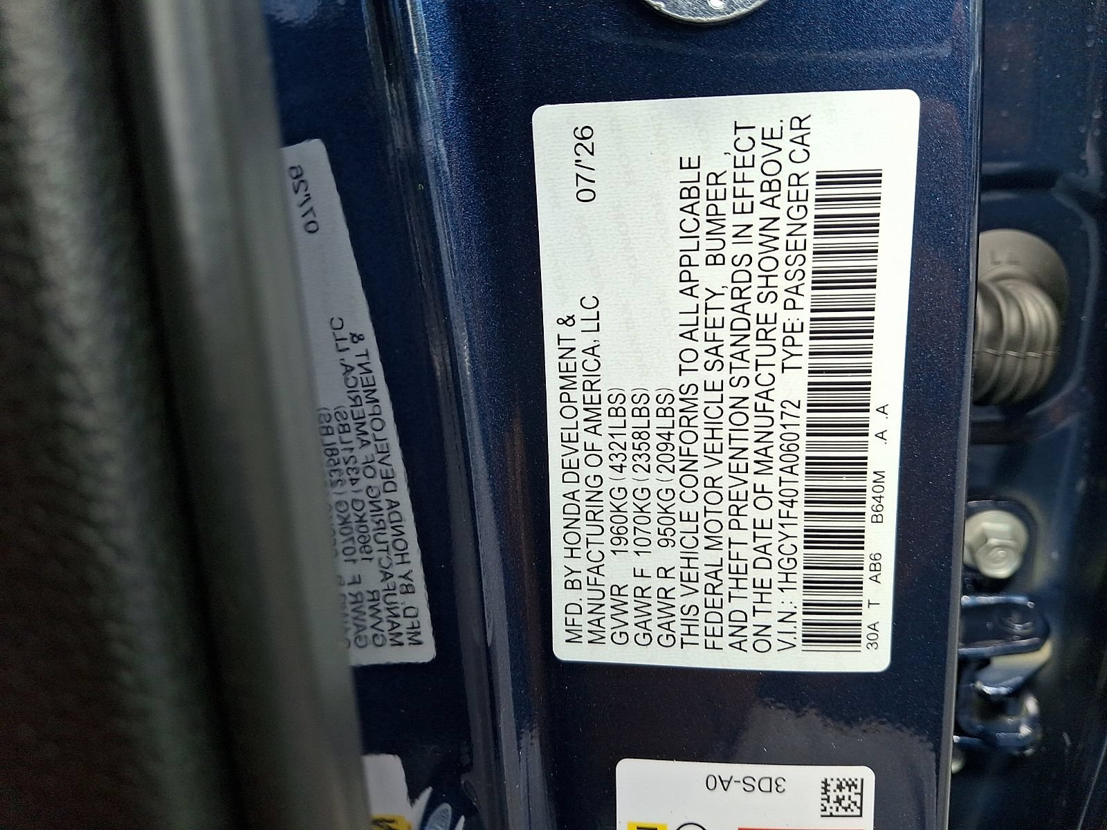 New 2026 Honda Accord SE image 10