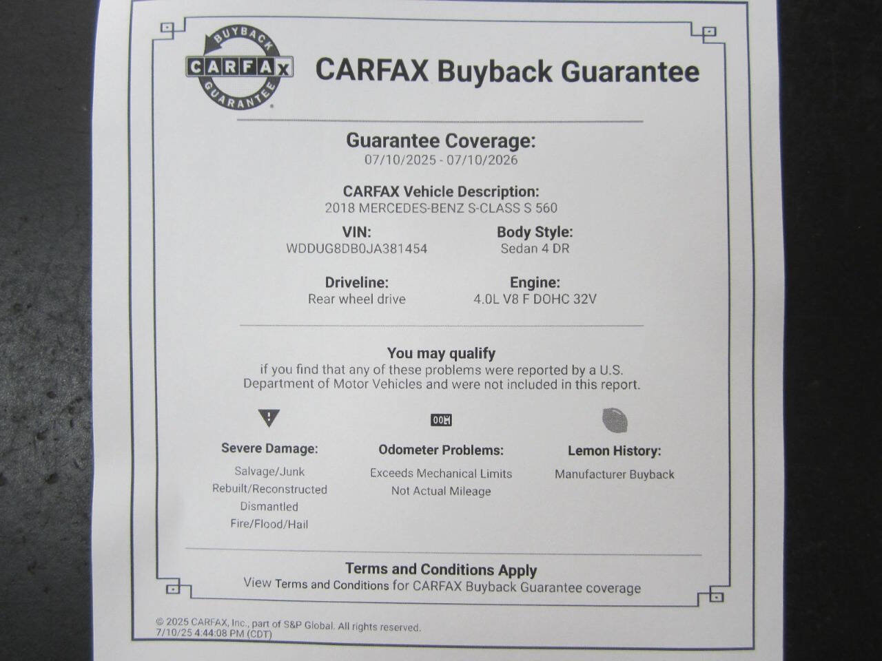 Used 2018 Mercedes-Benz S 560 Sedan image 40