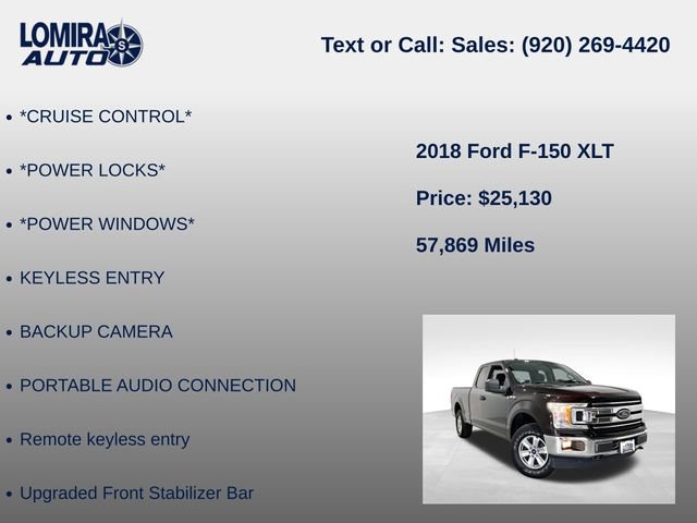 Used 2018 Ford F150 XLT w/ Trailer Tow Package AWD/4WD image 14