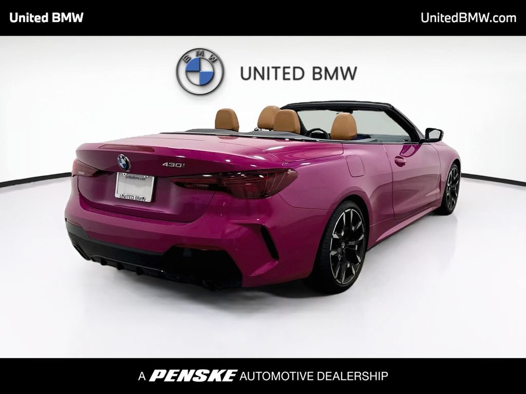 Used 2025 BMW 430i Convertible w/ M Sport Package RWD image 5