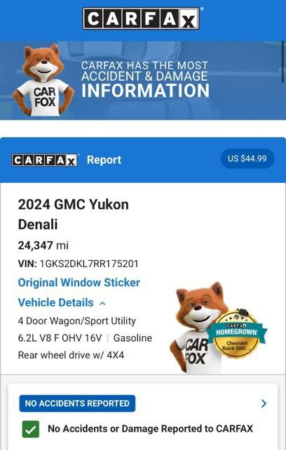 Used 2024 GMC Yukon Denali w/ Advanced Technology Package AWD/4WD image 6