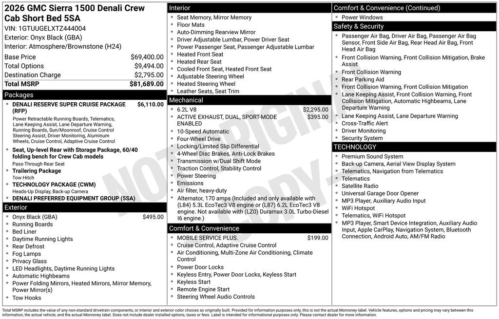 New 2026 GMC Sierra 1500 Denali AWD/4WD image 19
