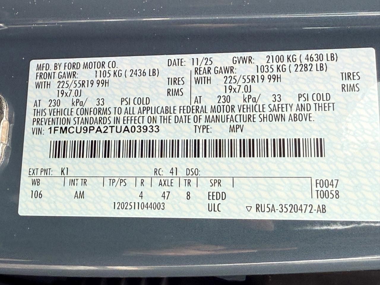 New 2026 Ford Escape ST-Line Elite w/ Premium Technology Package image 18