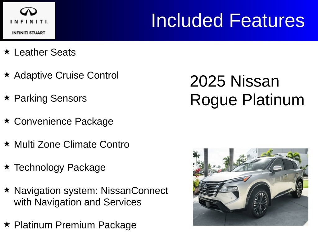 Used 2025 Nissan Rogue Platinum w/ Platinum Premium Package image 3