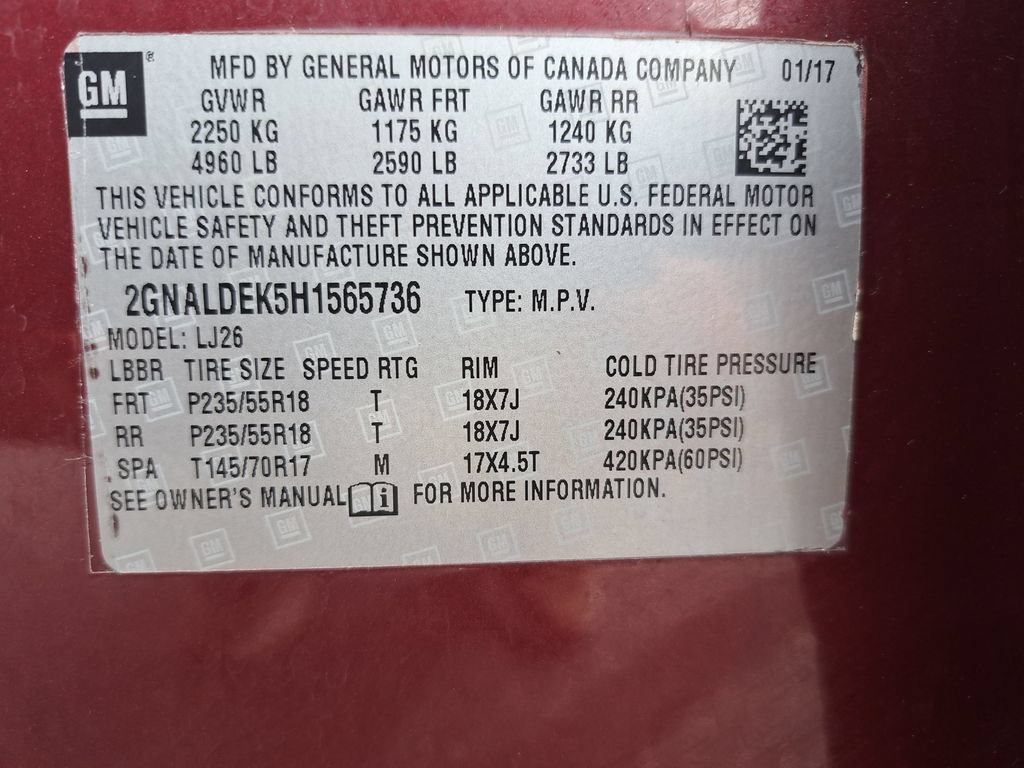 Used 2017 Chevrolet Equinox Premier w/ Enhanced Convenience Package FWD image 32