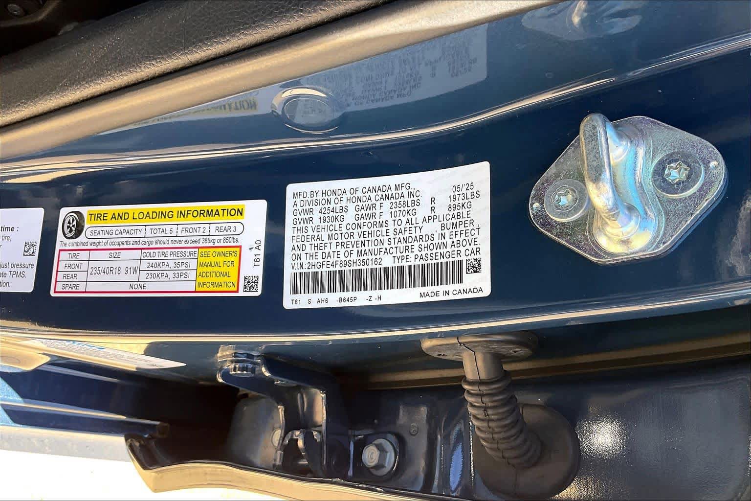 Used 2025 Honda Civic Sport Touring image 33