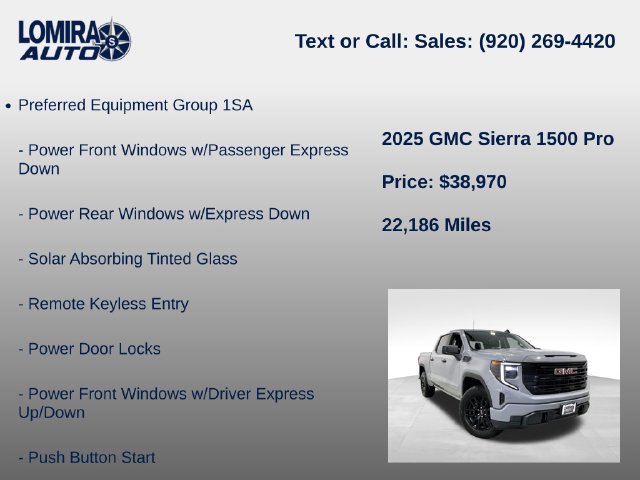 Used 2025 GMC Sierra 1500 Pro w/ Graphite Edition AWD/4WD image 8