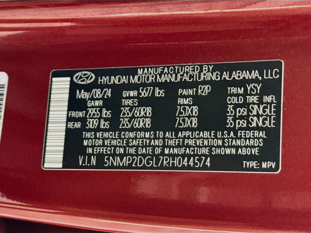 Certified 2024 Hyundai Santa Fe SEL AWD/4WD image 37