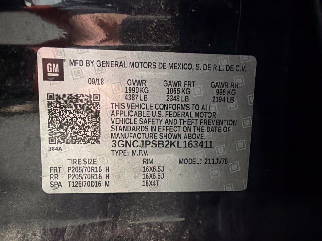Used 2019 Chevrolet Trax LT w/ LT Convenience Package AWD/4WD image 13