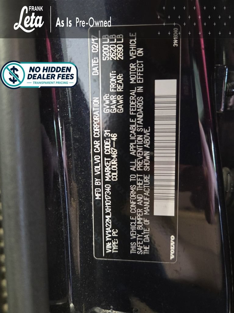 Used 2017 Volvo S90 T6 Inscription w/ Vision Package AWD/4WD image 28