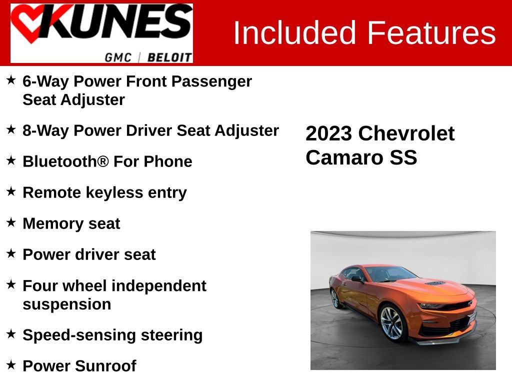 Used 2023 Chevrolet Camaro SS RWD image 3