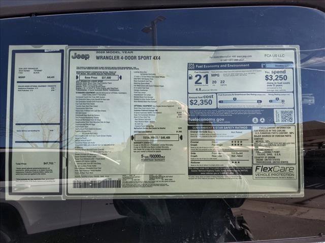 New 2026 Jeep Wrangler Sport image 9