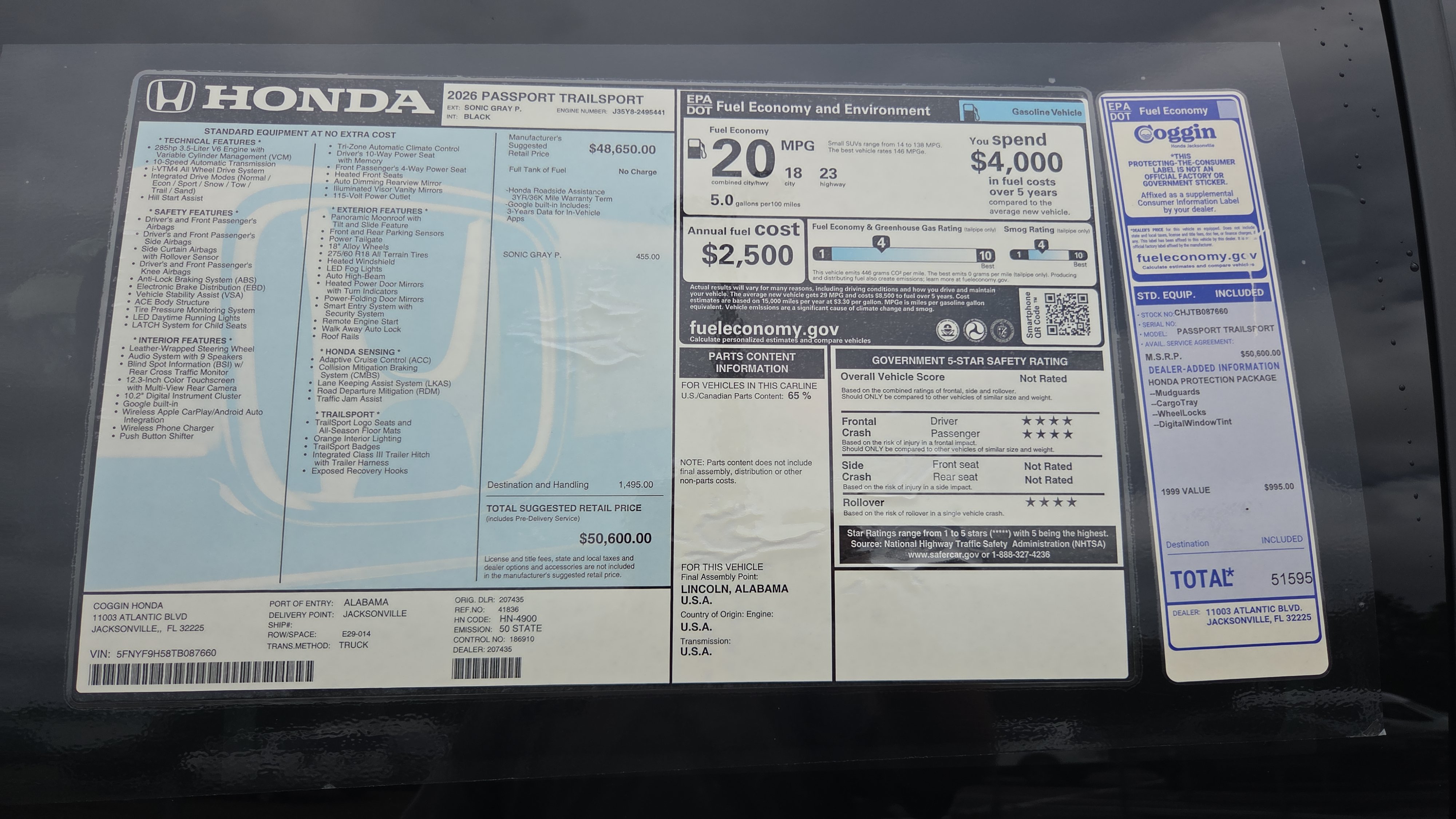 New 2026 Honda Passport TrailSport image 11