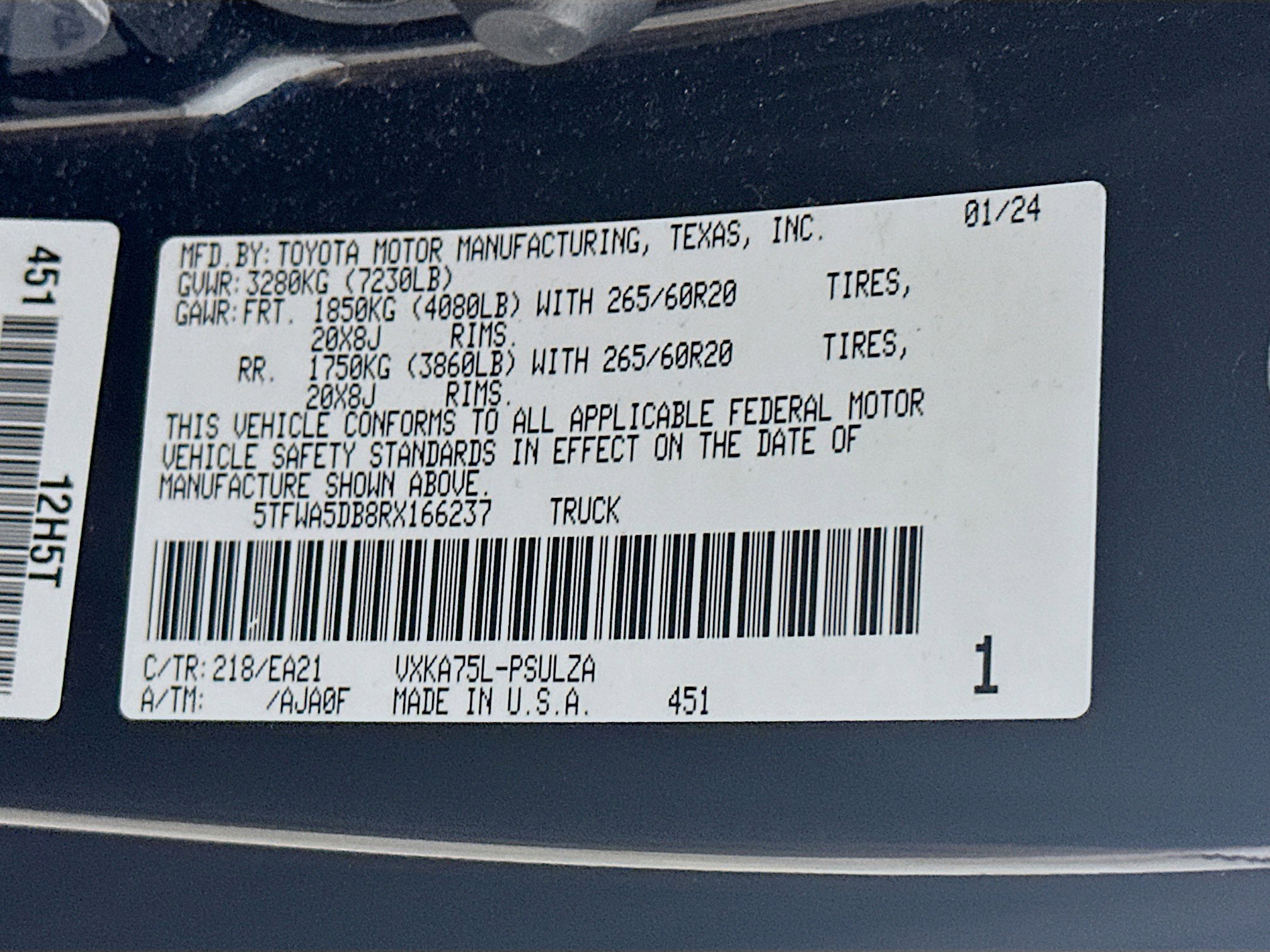 Used 2024 Toyota Tundra Limited w/ Nightshade Package AWD/4WD image 12