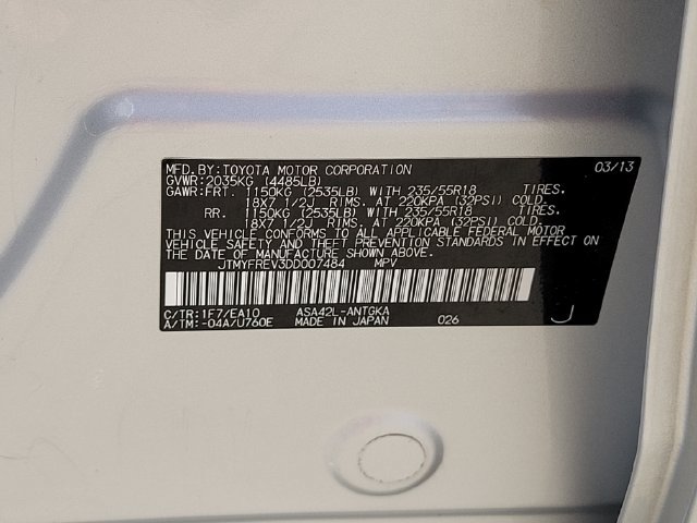 Used 2013 Toyota RAV4 Limited FWD image 16