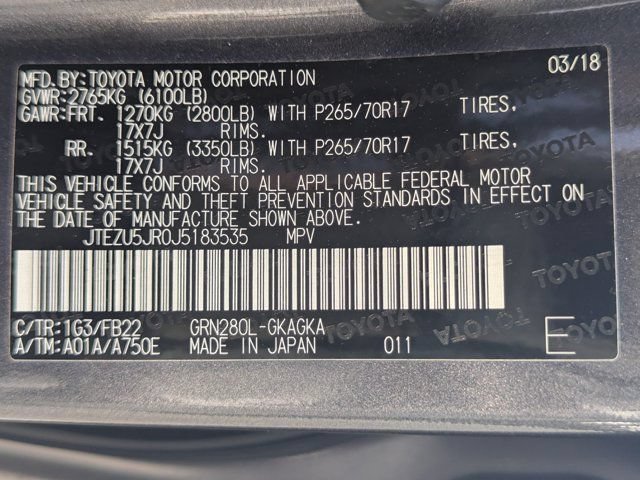 Used 2018 Toyota 4Runner SR5 RWD image 28