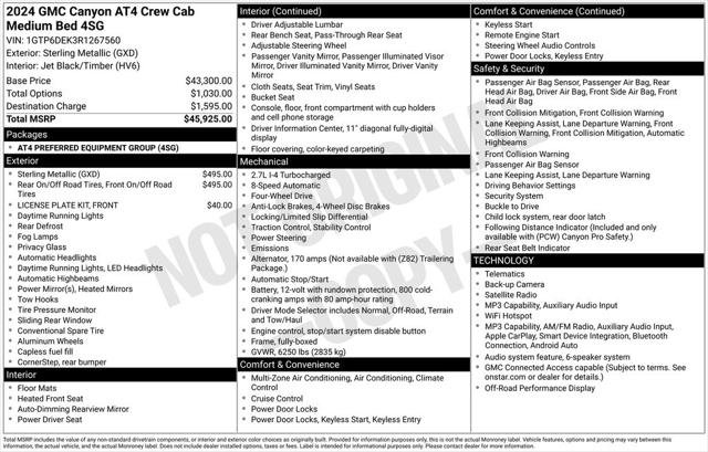 Used 2024 GMC Canyon AT4 AWD/4WD image 2
