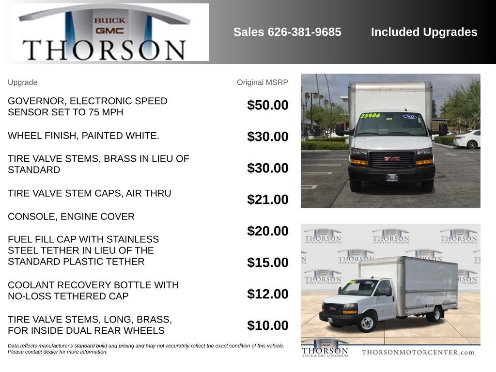 Used 2021 GMC Savana 3500 Extended w/ Power Convenience Package RWD image 7