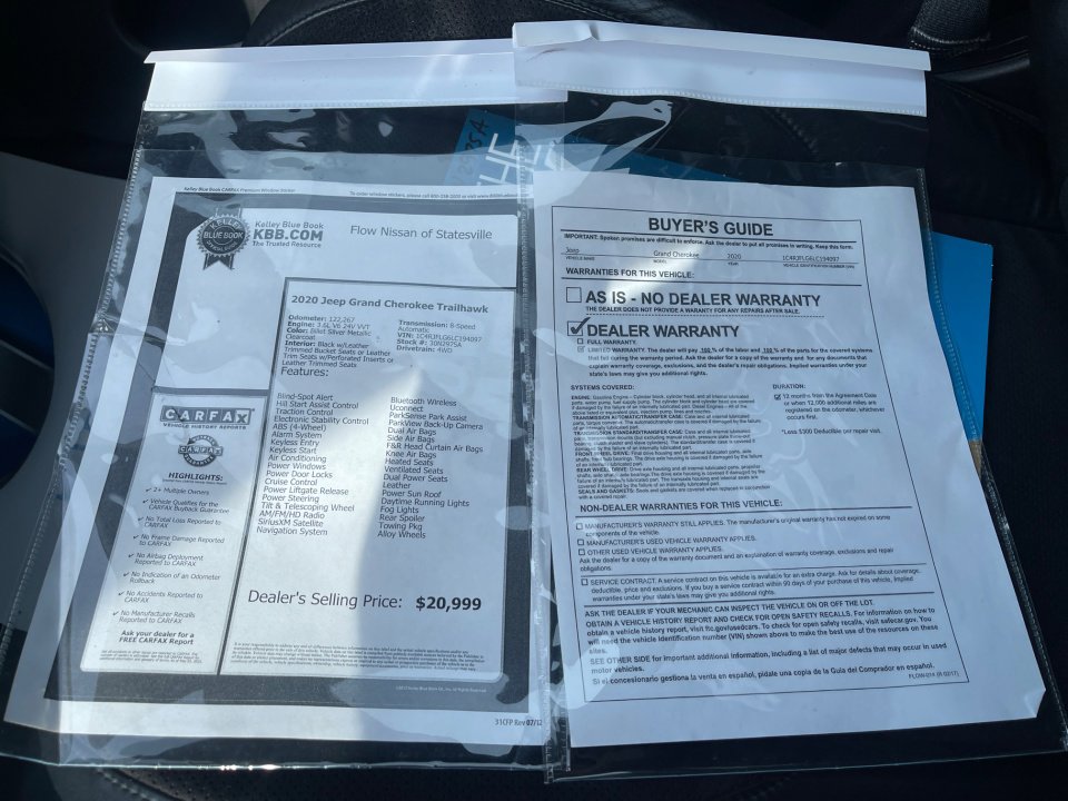 Used 2020 Jeep Grand Cherokee Trailhawk image 37