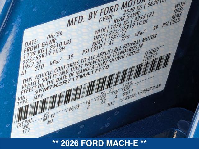New 2026 Ford Mustang Mach-E Premium w/ Sport Appearance Package RWD image 21
