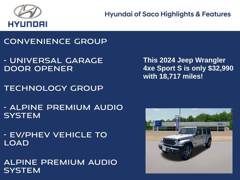 Used 2024 Jeep Wrangler Unlimited w/ Convenience Group image 8