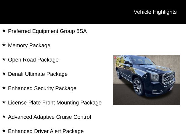 Used 2019 GMC Yukon Denali w/ Denali Ultimate Package AWD/4WD image 2