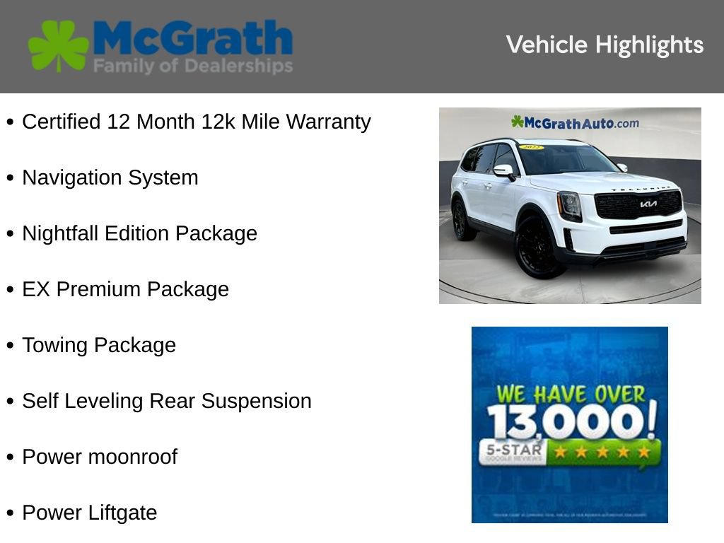 Used 2022 Kia Telluride EX w/ EX Premium Package AWD/4WD image 6