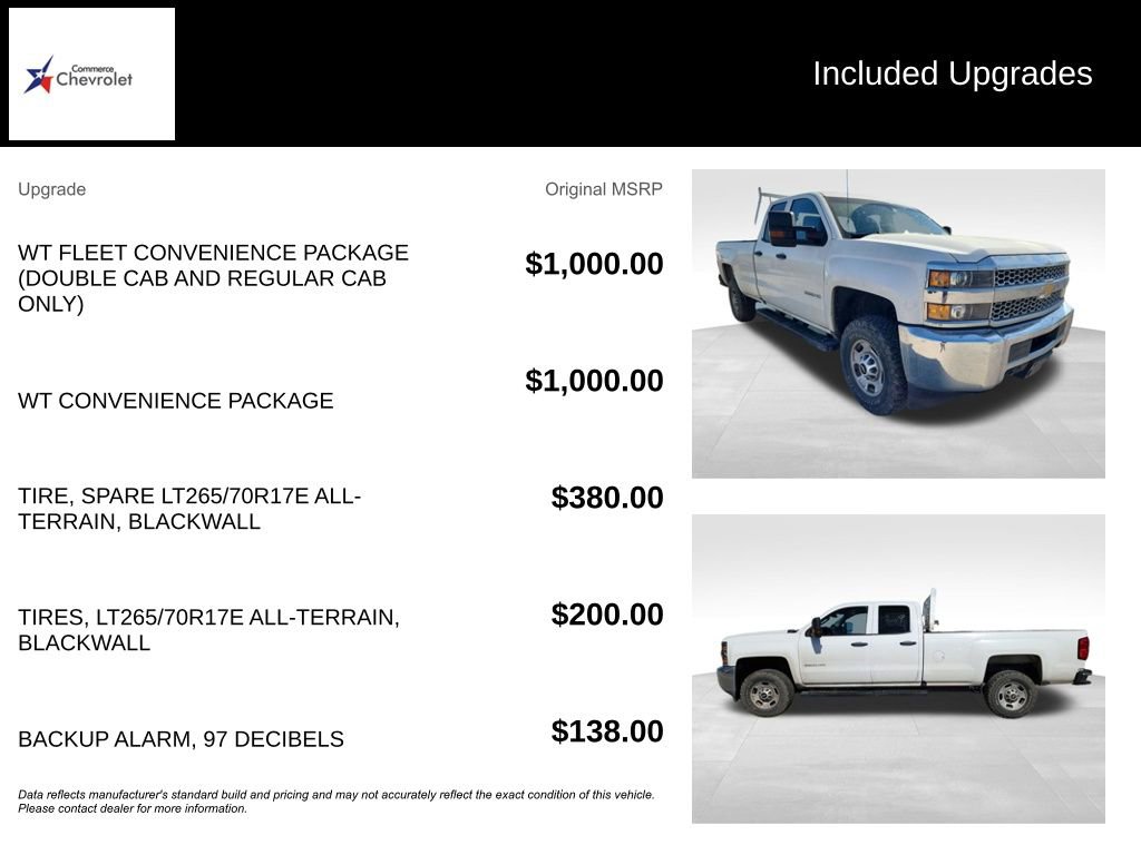 Used 2019 Chevrolet Silverado 2500 W/T w/ WT Convenience Package image 12