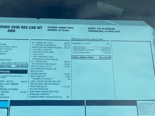 New 2026 Chevrolet Silverado 2500 W/T w/ WT Convenience Package AWD/4WD image 36