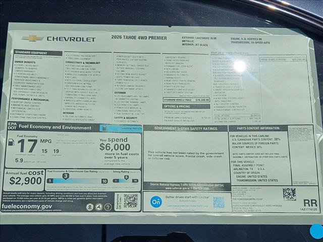 New 2026 Chevrolet Tahoe Premier image 17