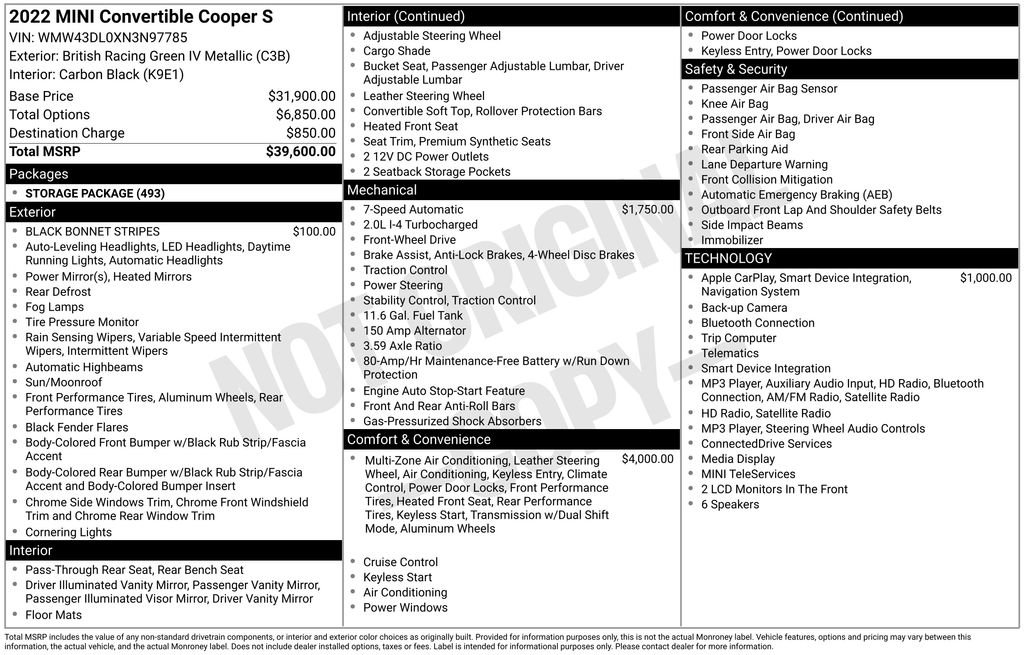 Used 2022 MINI Cooper S FWD image 9