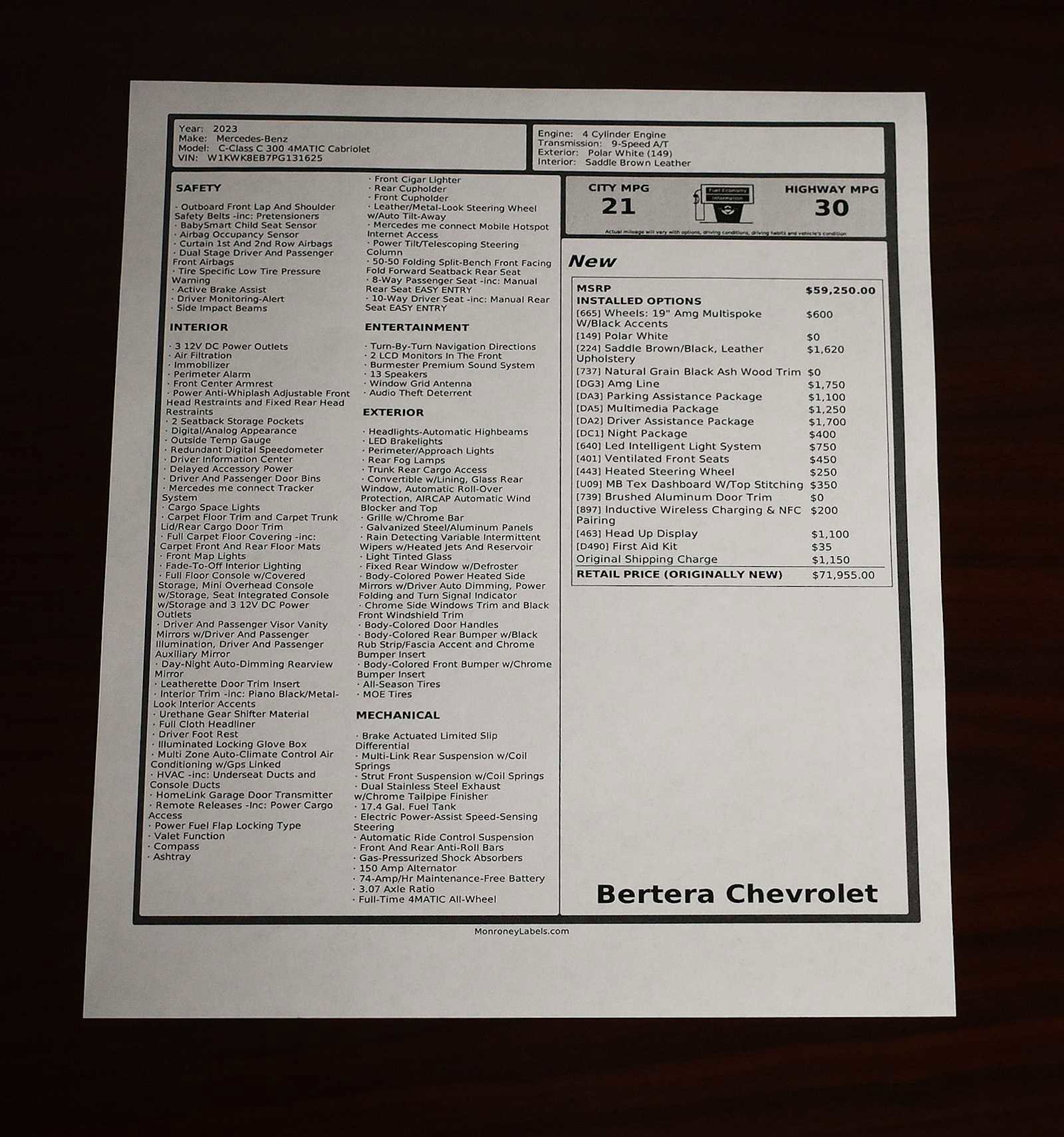 Used 2023 Mercedes-Benz C 300 4MATIC Cabriolet image 5