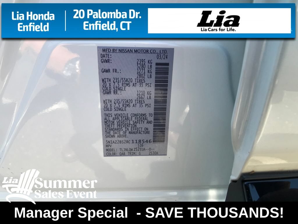 Used 2024 Nissan Murano SV w/ SV Midnight Edition Package AWD/4WD image 18