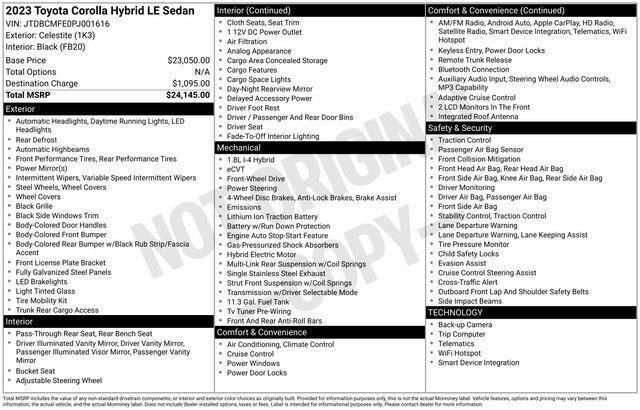 Used 2023 Toyota Corolla LE image 12