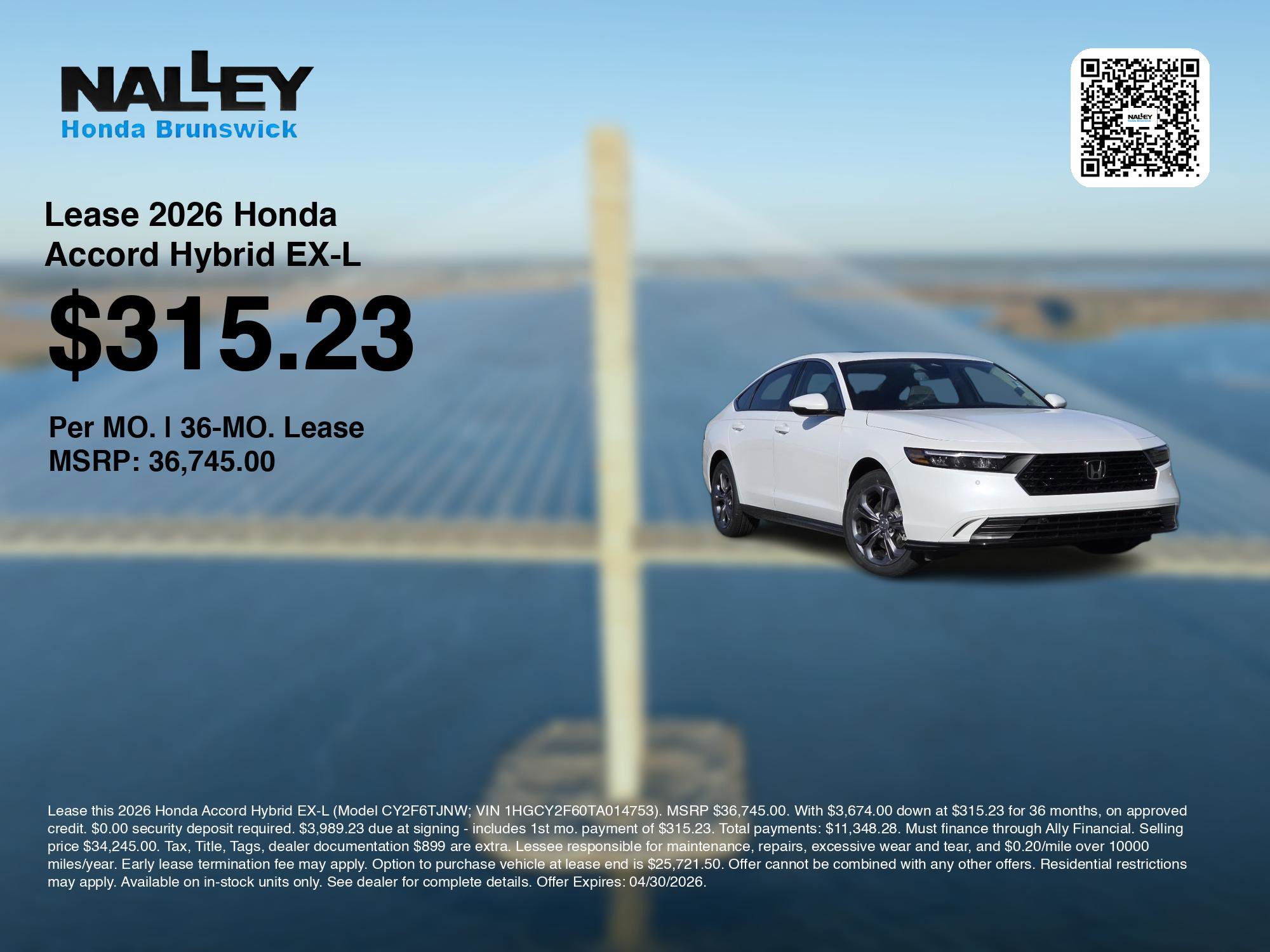 New 2026 Honda Accord EX-L image 3