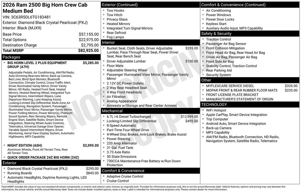 New 2026 RAM 2500 Big Horn AWD/4WD image 6