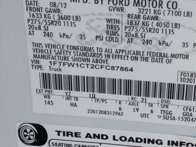 Used 2012 Ford F150 Lariat w/ Lariat Plus Pkg RWD image 20