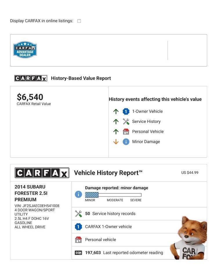 Used 2014 Subaru Forester 2.5i Premium w/ Popular Package #1 image 2