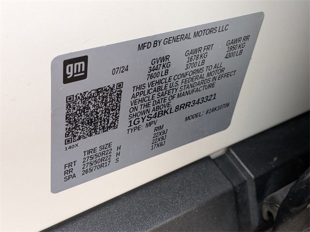 Certified 2024 Cadillac Escalade Premium Luxury w/ LPO, Floor Liner Package image 30