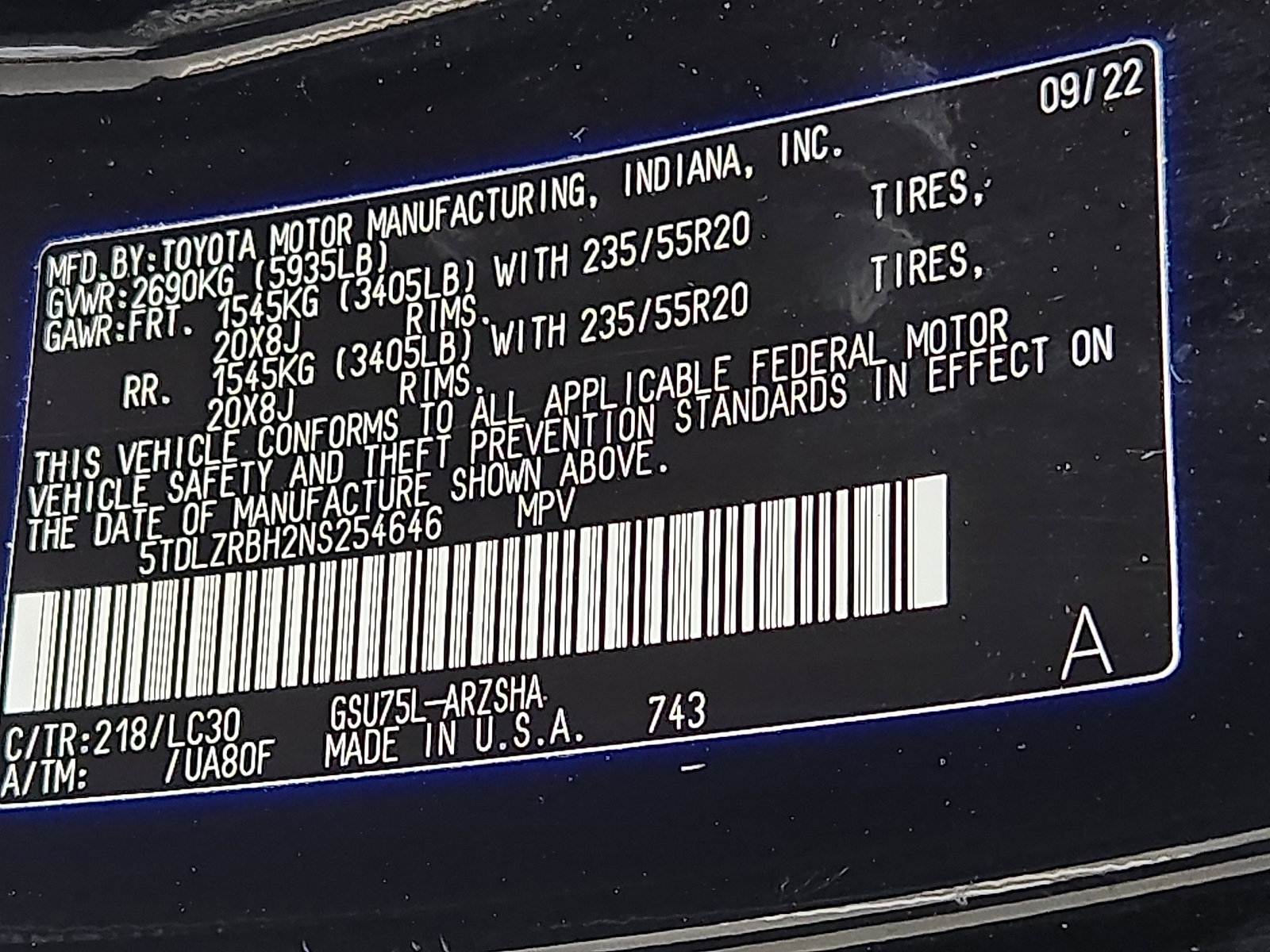 Used 2022 Toyota Highlander XSE w/ Protection Package #3 (TMS) image 26