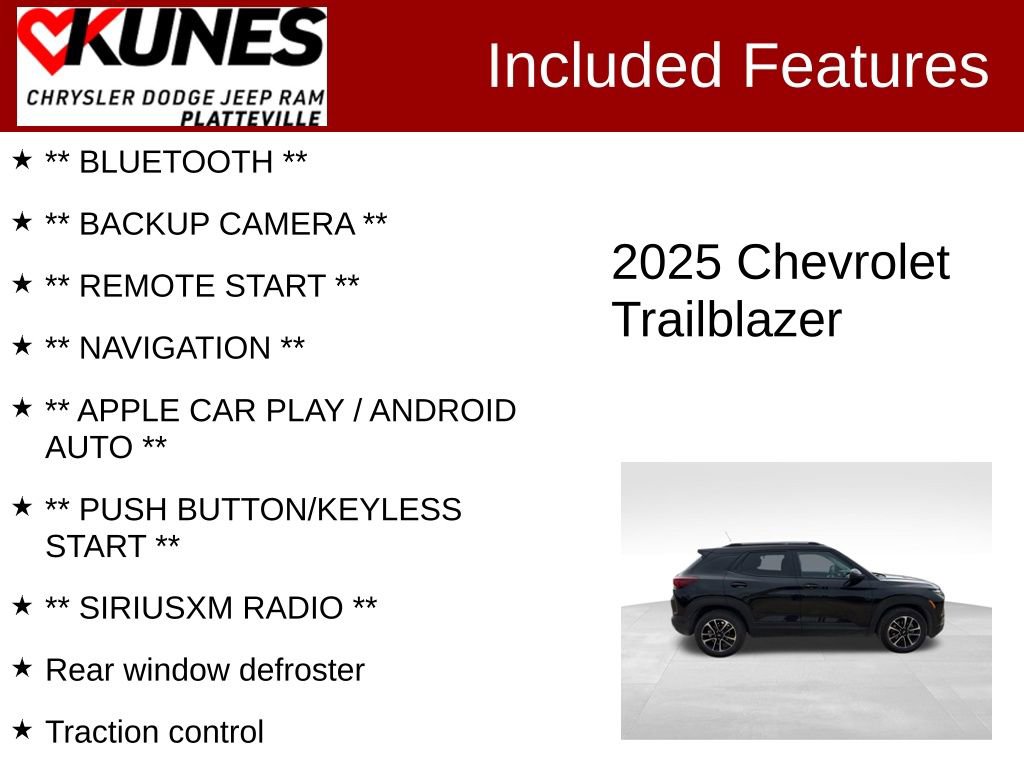 Used 2025 Chevrolet TrailBlazer LT FWD image 2