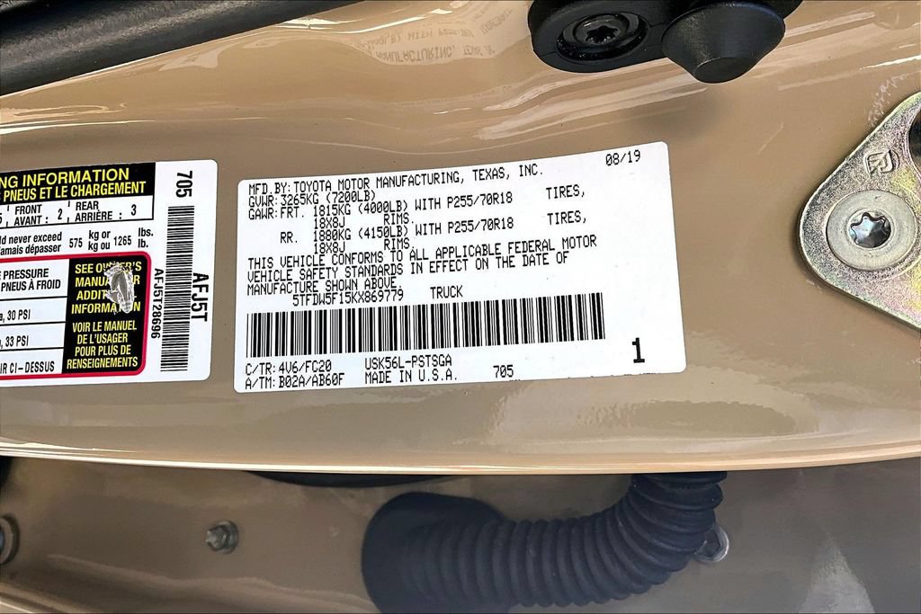 Certified 2019 Toyota Tundra SR5 w/ SR5 Upgrade Package AWD/4WD image 21