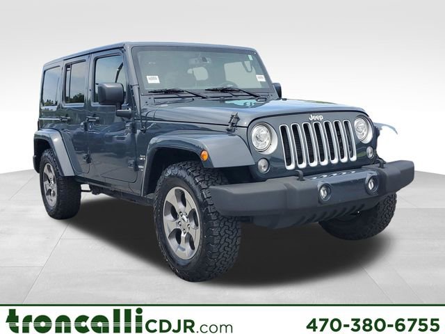 Certified 2017 Jeep Wrangler Unlimited Sahara w/ Connectivity Group AWD/4WD image 1