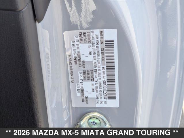 New 2026 MAZDA MX-5 Miata Grand Touring w/ Weather Package RWD image 15