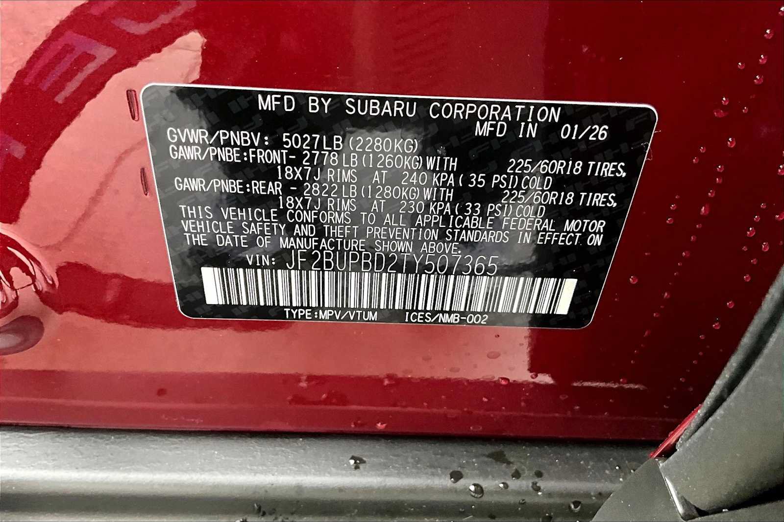 New 2026 Subaru Outback Premium AWD/4WD image 19