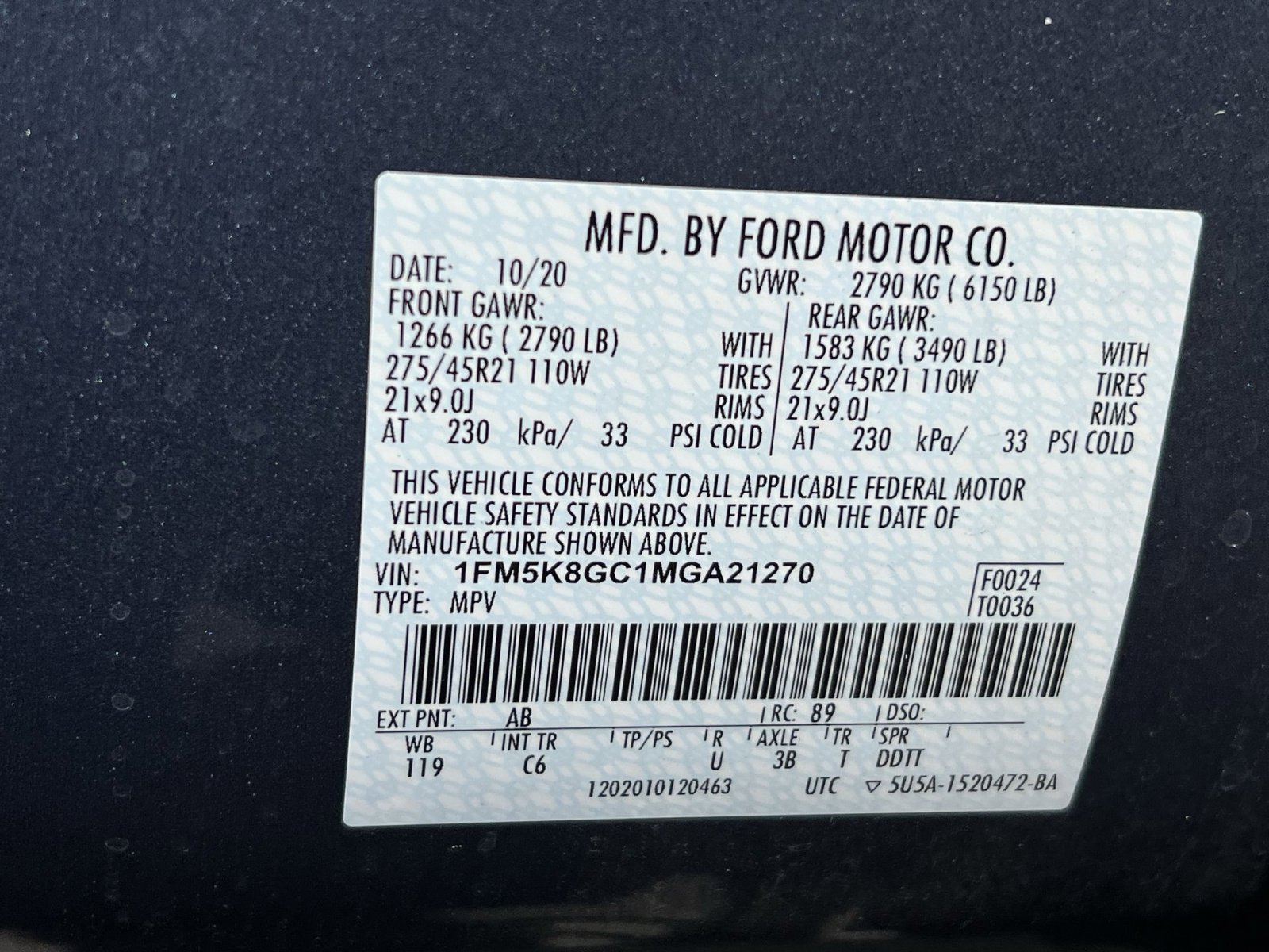 Used 2021 Ford Explorer ST w/ Equipment Group 401A AWD/4WD image 28